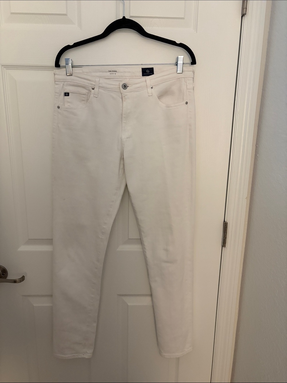 AG Adriano Goldschmeid White Women's Jeans